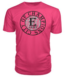 E St. City Of Champions Black and Silver Logo