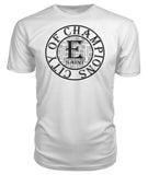 E St. City Of Champions Black and Silver Logo