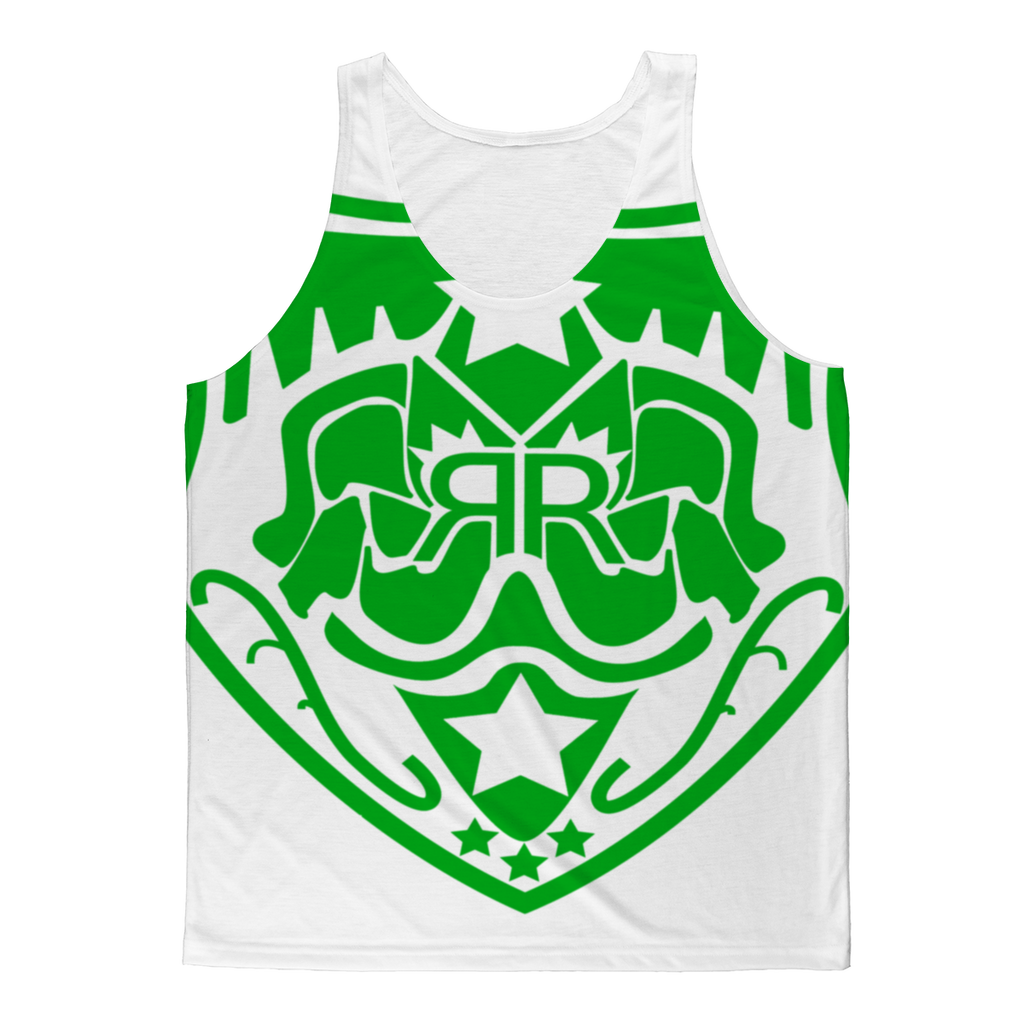 Real Royalty Green All Over Logo T-Shirt ﻿Classic Sublimation Adult Tank Top