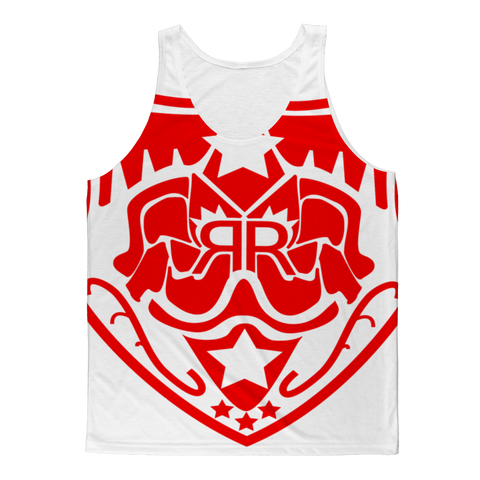 Real Royalty Red All Over Logo T-Shirt ﻿Classic Sublimation Adult Tank Top