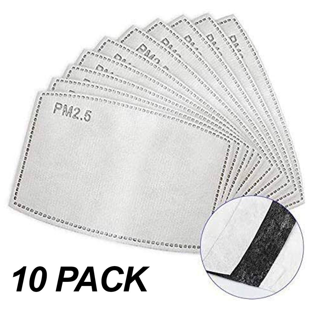Replacement Mask Filters Activated Carbon Filter 10 Pack