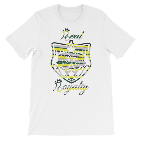 Green/Grey/Yellow Real Royalty Stripe Logo T-Shirt