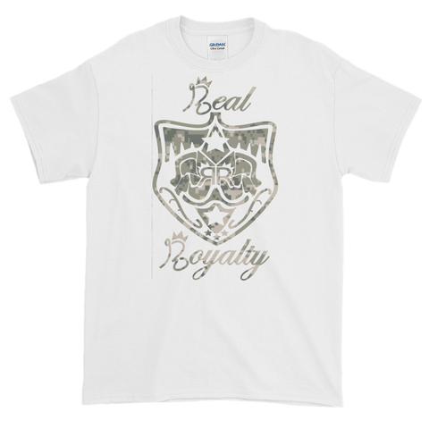 Real Royalty Gray Fatigue Logo Design Short-Sleeve T-Shirt