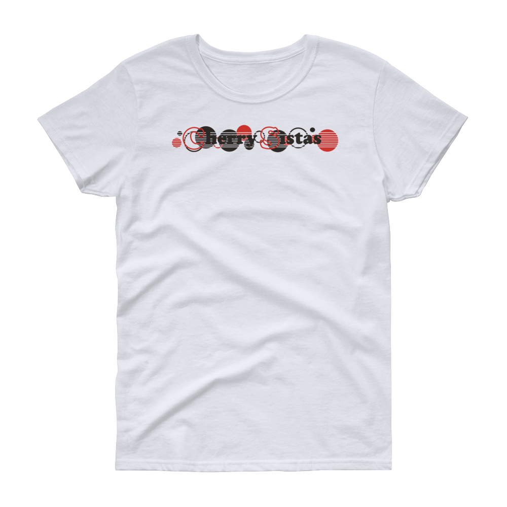 Cherry Sistas Stripe Design Women's t-shirt