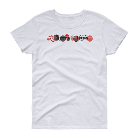 Cherry Sistas Stripe Design Women's t-shirt